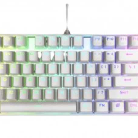 teclado mecánico redragon kumara white rgb